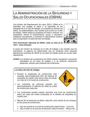 Page 7: L A A DMINISTRACIÓN DE LA S EGURIDAD Y S ALUD O CUPACIONALES (OSHA)