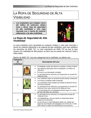 Page 13: L A ROPA DE SEGURIDAD DE ALTA V ISIBILIDAD
