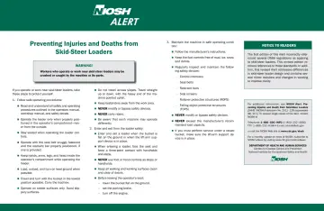 Page 3: Preventing Injuries and Deaths from Skid-Steer Loaders