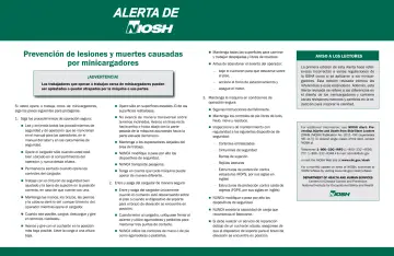 Page 5: Prevención de lesiones y muertes causadas por minicargadores