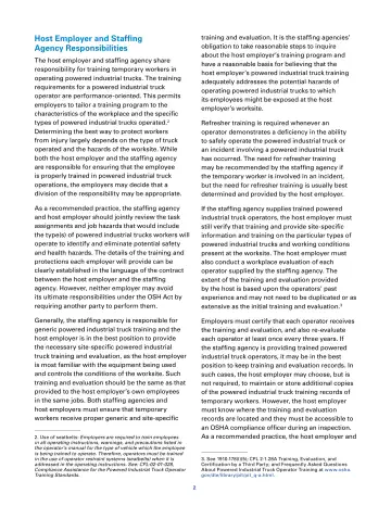 Page 2: Host Employer and Staffing Agency Responsibilities