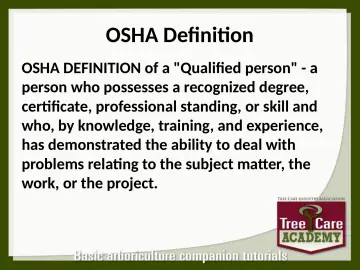 Slide 7: OSHA Definition