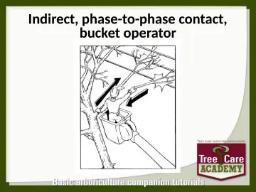 Slide 15: Indirect, phase-to-phase contact, bucket operator