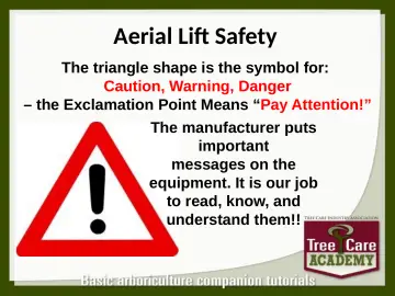 Slide 18: Aerial Lift Safety
