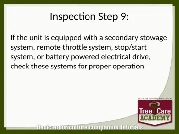 Slide 36: Inspection Step 9: