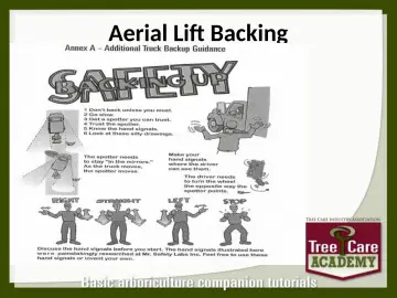 Slide 46: Aerial Lift Backing