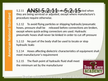 Slide 56: ANSI 5.2.11 – 5.2.15