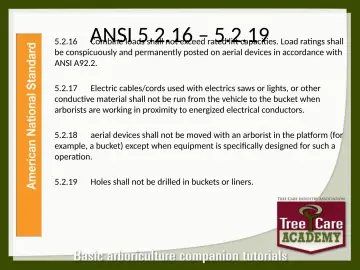 Slide 57: ANSI 5.2.16 – 5.2.19