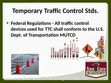 Slide 64: Temporary Traffic Control Stds.