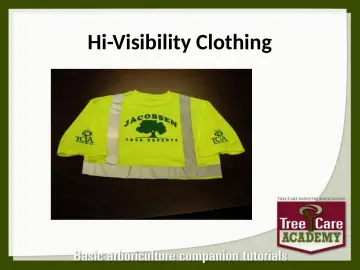 Slide 69: Hi-Visibility Clothing