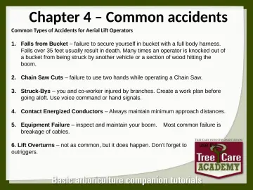 Slide 91: Chapter 4 – Common accidents