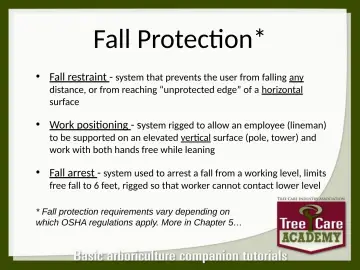 Slide 94: Fall Protection*