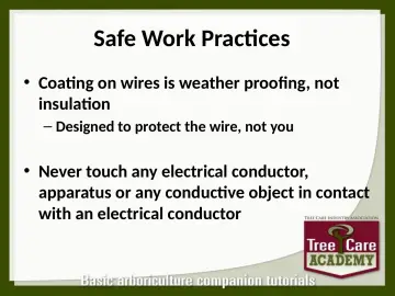Slide 110: Safe Work Practices