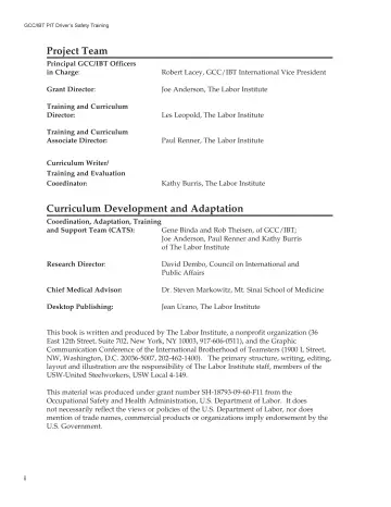Page 3: Project Team