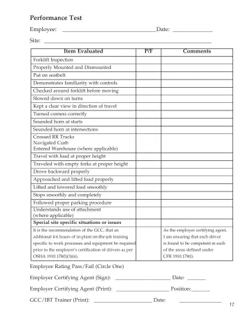 Page 22: Performance Test