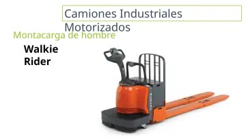 Slide 7: Camiones Industriales Motorizados
