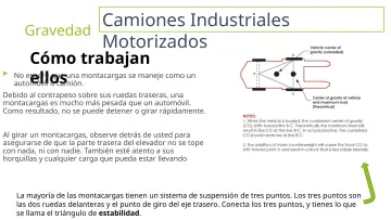 Slide 10: Camiones Industriales Gravedad Motorizados