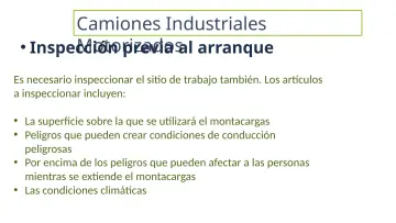 Slide 20: Camiones Industriales Motorizados