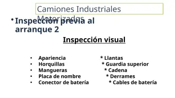 Slide 21: Camiones Industriales Motorizados