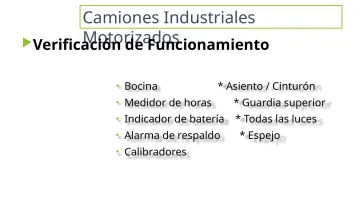 Slide 28: Camiones Industriales Motorizados