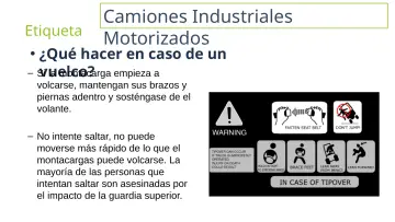 Slide 39: Camiones Industriales Motorizados