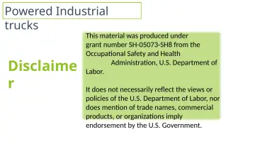 Slide 2: Disclaime