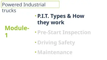 Slide 4: Powered Industrial trucks