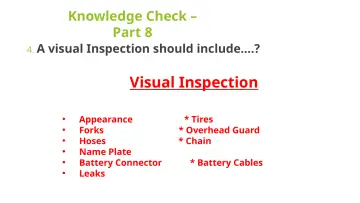 Slide 55: Visual Inspection