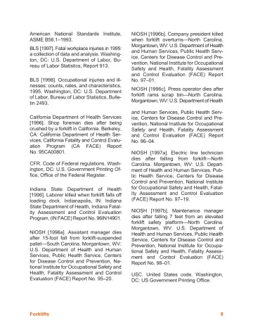 Page 12: American National Standards Institute, ASME B56.1–1993.