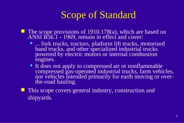 Slide 5: Scope of Standard
