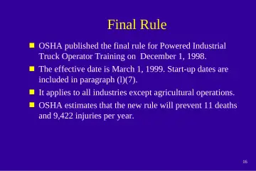 Slide 16: Final Rule