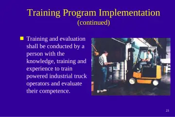 Slide 23: Training Program Implementation