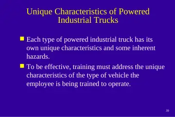 Slide 39: Unique Characteristics of Powered