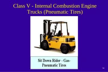 Slide 54: Class V - Internal Combustion Engine