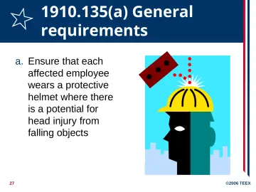 Slide 27: 1910.135(a) General requirements
