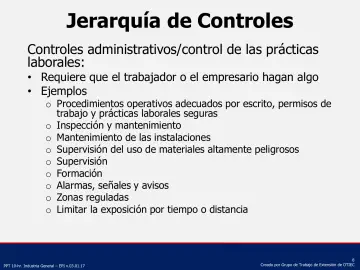 Slide 8: Jerarquía de Controles