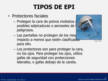 Slide 24: Protectores faciales