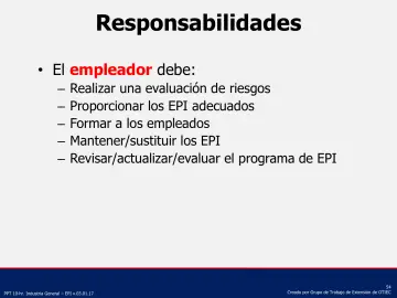Slide 54: Responsabilidades
