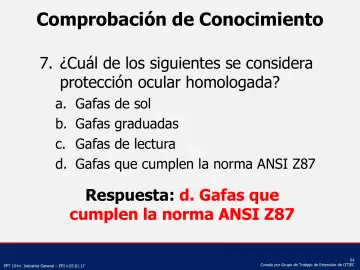 Slide 64: Comprobación de Conocimiento