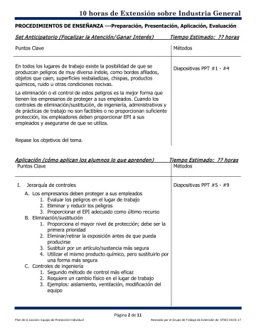 Page 2: PROCEDIMIENTOS DE ENSEÑANZA ---Preparación, Presentación, Aplicación, Evaluación