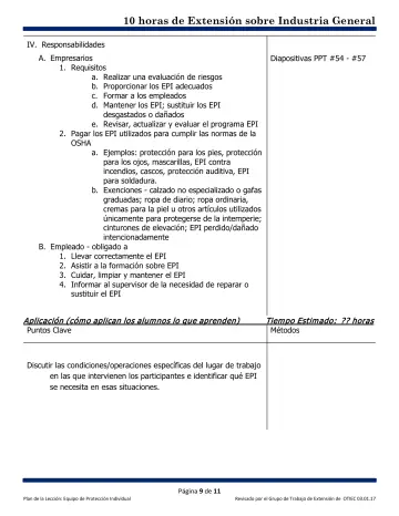 Page 9: IV. Responsabilidades