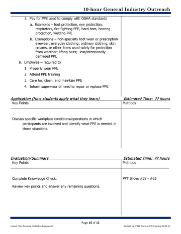 Page 10: 2. Pay for PPE used to comply with OSHA standards