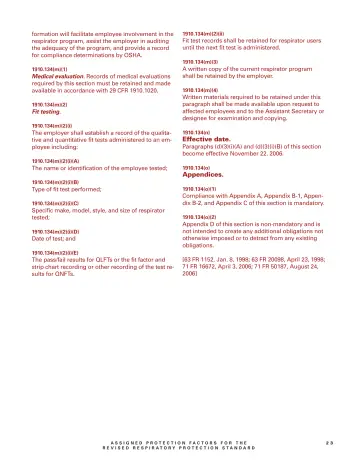 Page 25: formation will facilitate employee involvement in the respirator program, assist the…
