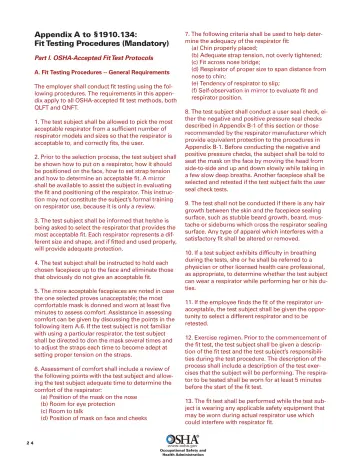 Page 26: Appendix A to §1910.134: Fit Testing Procedures (Mandatory)
