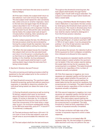 Page 29: test chamber and leave the test area to avoid olfactory fatigue.