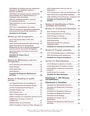 Page 5: (f)(3) When fit testing must be conducted: changes in the respirator wearer’s physical…