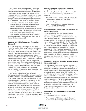 Page 12: You need to supply employees with respirators when all preferred methods of protecting…