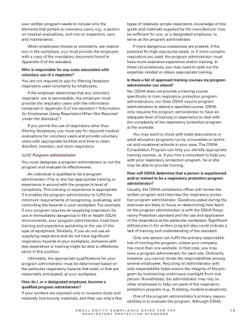 Page 17: your written program needs to include only the elements that pertain to voluntary users…