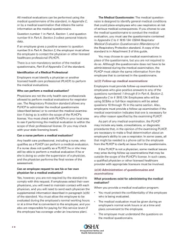Page 30: All medical evaluations can be performed using the medical questionnaire of the standard…