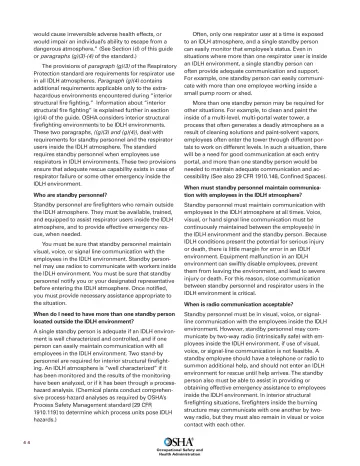 Page 46: would cause irreversible adverse health effects, or would impair an individual’s ability…